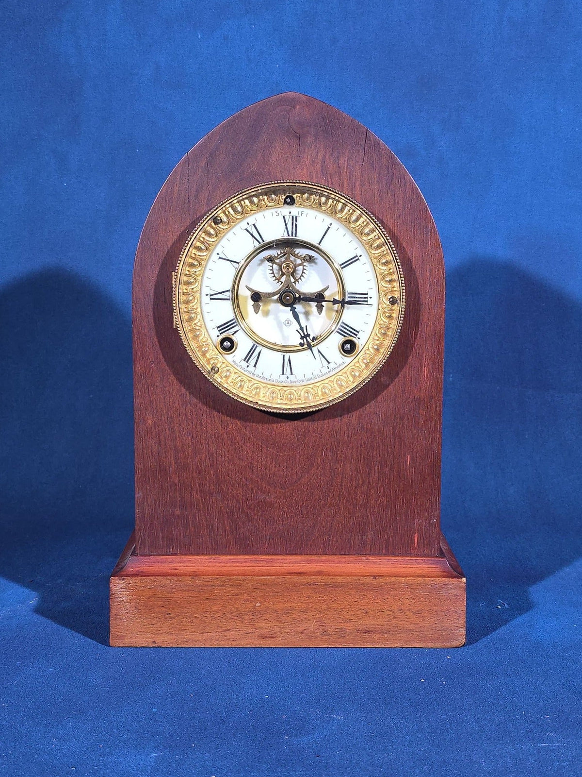 Antique Ansonia Clock Co. "Henley" Eight-Day Strike Mantel Clock with Open Escapement