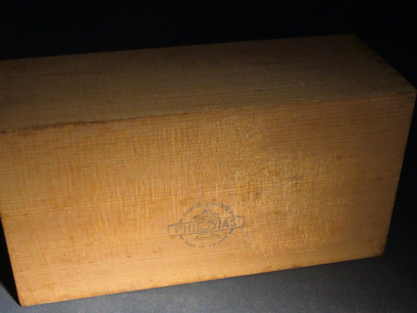 Vintage Complete Staunton-Style Carved Wood Chess Set in Wood Box, Manufactured by Phidias, Made in France