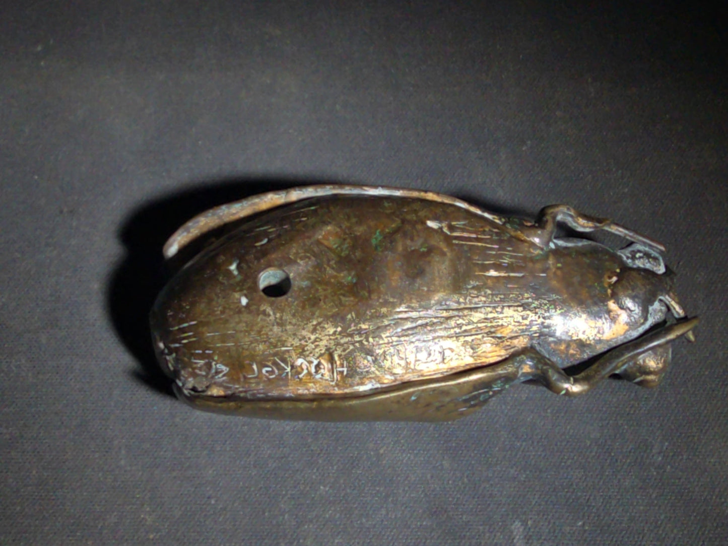 Vintage Bronze Fly Sculpture, Signed Arthur Hacker