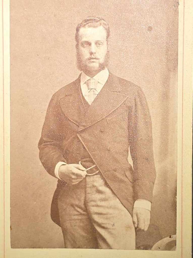 Antique Carte De Visite C.D.V. Photograph of Grand Duke Alexis of Russia, Photographed by Mathew B. Brady, Brady's National Photographic Portrait Galleries, 1871