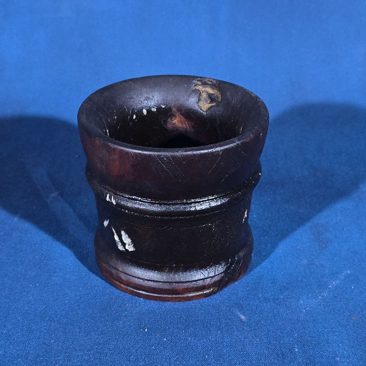 Antique Turned Wood Mortar
