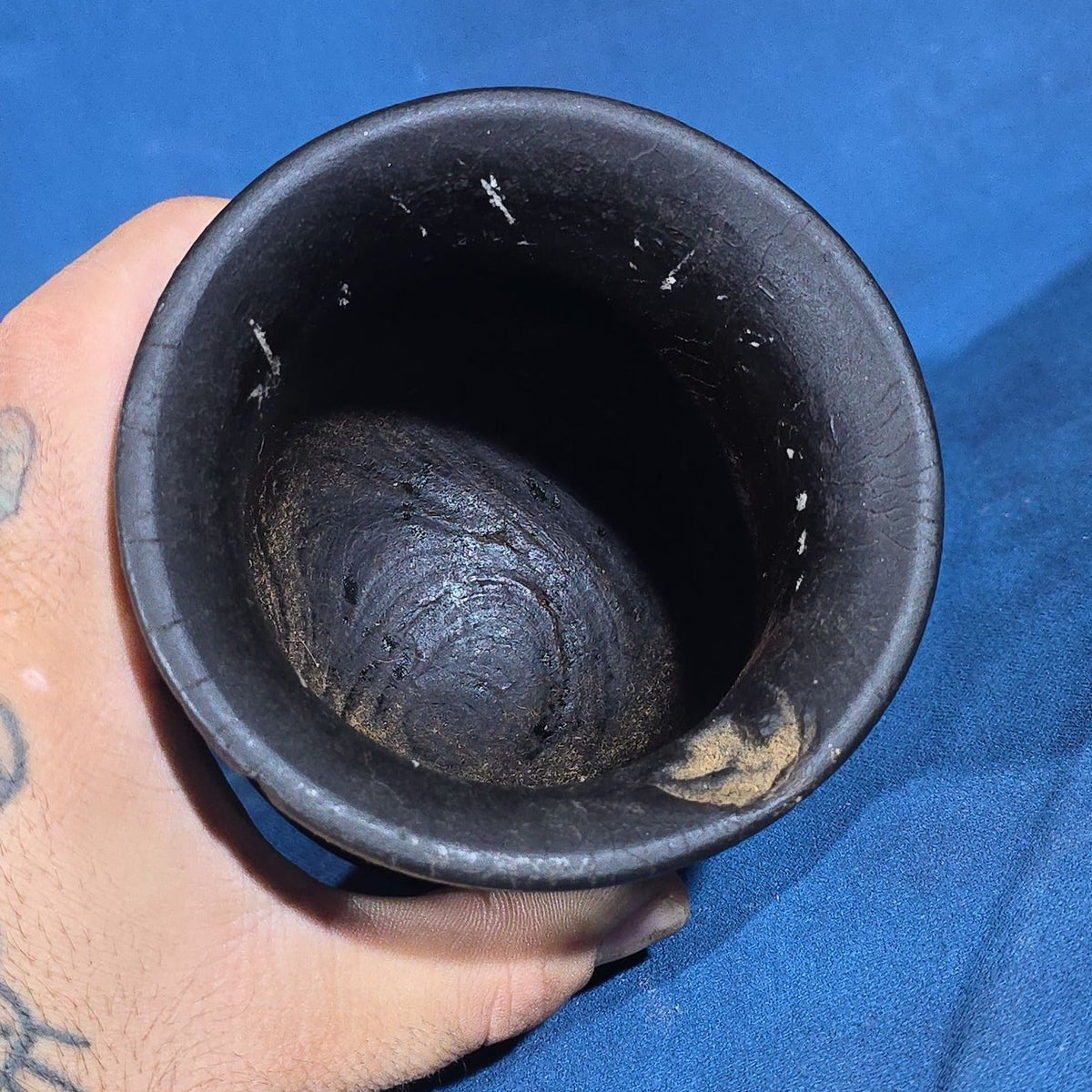 Antique Turned Wood Mortar