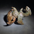 Lot 134 - Vintage Abstract Bronze Sculpture of a Bird Hatching from an Egg, 4-1/2" H