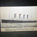 Lot 090 - Antique "Steamer Titanic" Postcard with Sinking Details, Published by Tichnor Brothers, Inc., Boston, Massachusetts and Los Angeles, California
