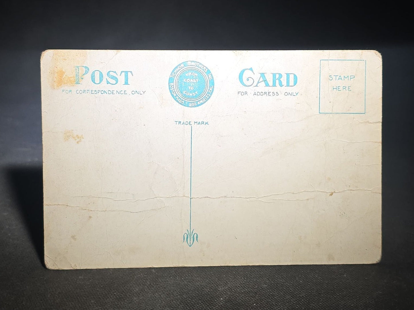 Antique "Steamer Titanic" Postcard with Sinking Details, Published by Tichnor Brothers, Inc., Boston, Massachusetts and Los Angeles, California
