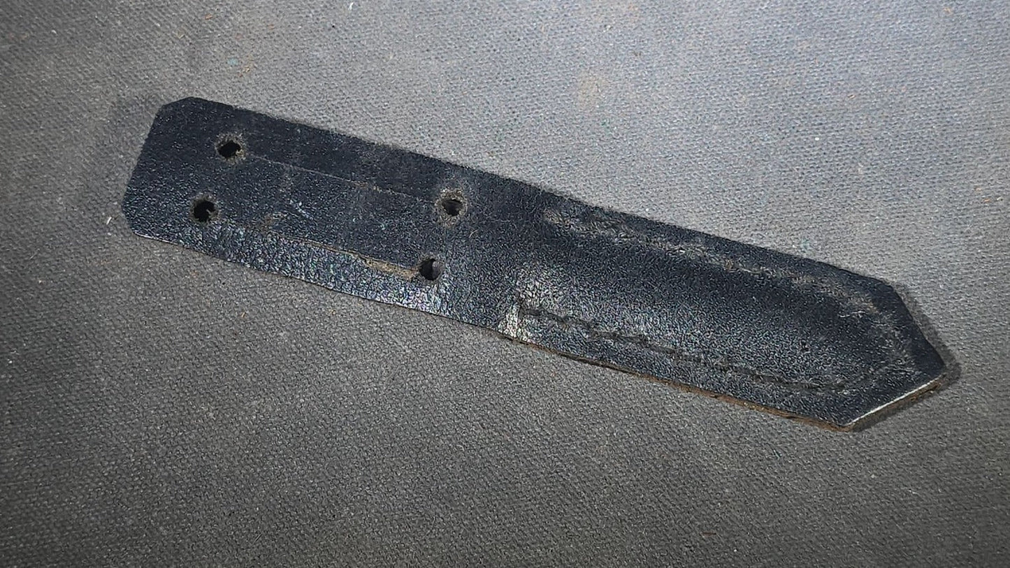 Vintage Miniature Fixed-Blade Knife with Leather Sheath, Manufactured by William Rodgers, Sheffield, England