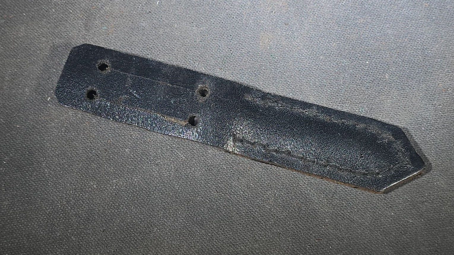 Vintage Miniature Fixed-Blade Knife with Leather Sheath, Manufactured by William Rodgers, Sheffield, England