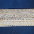 Lot 137 - Antique Anglo-Indian Bone-Veneered Hinged Box with Sunburst Lid and Two Keys, 26" L