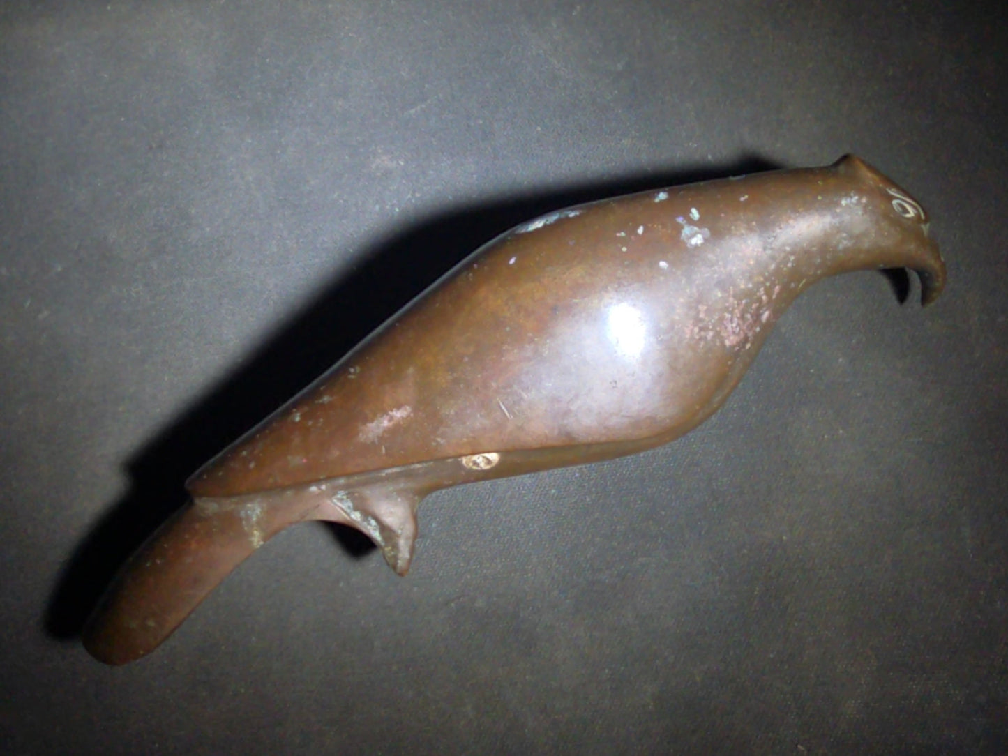 Vintage Egyptian Revival Copper Falcon Figure