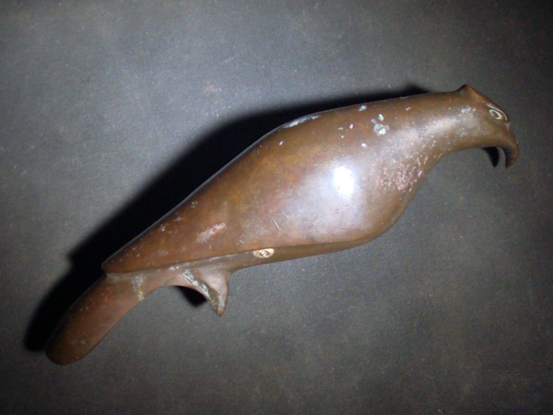 Vintage Egyptian Revival Copper Falcon Figure