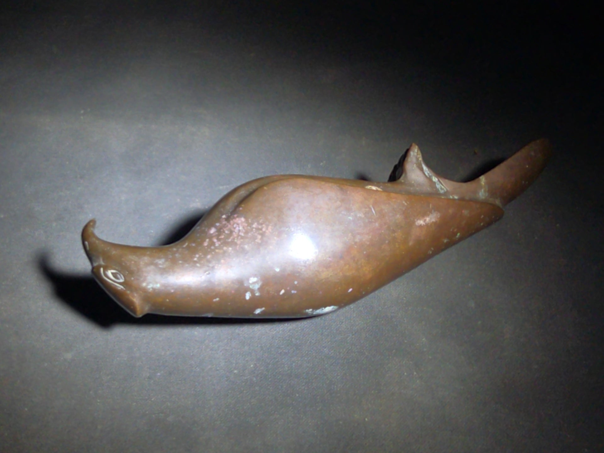 Vintage Egyptian Revival Copper Falcon Figure