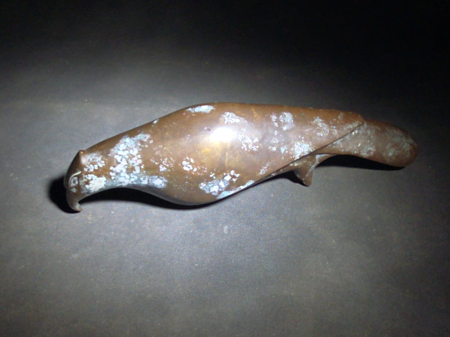 Vintage Egyptian Revival Copper Falcon Figure