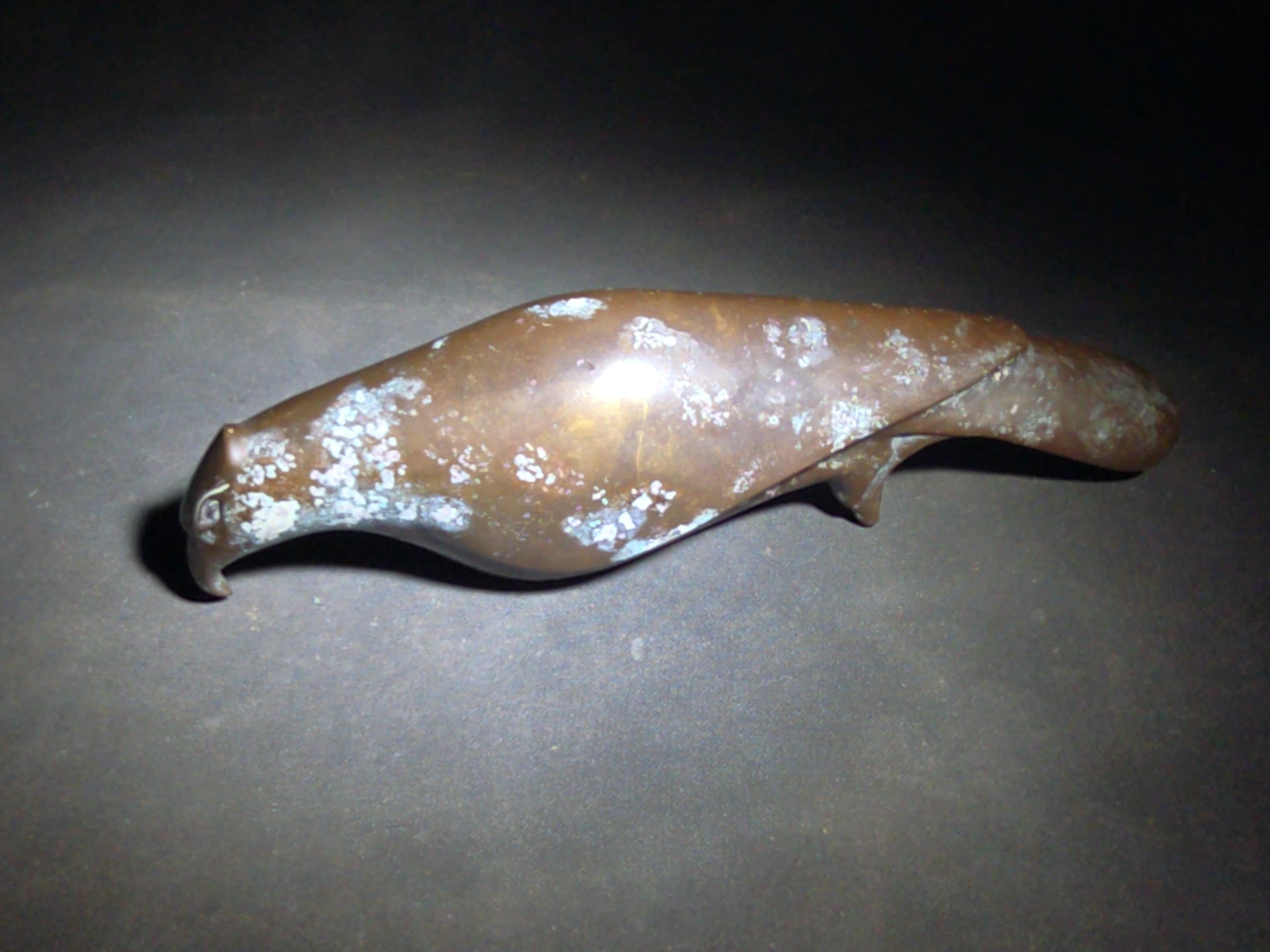 Vintage Egyptian Revival Copper Falcon Figure