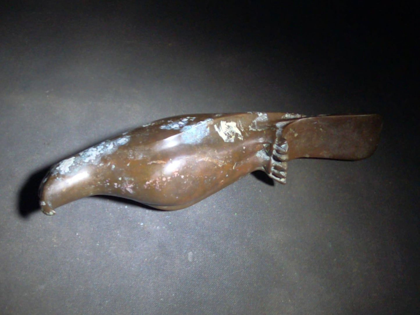 Vintage Egyptian Revival Copper Falcon Figure