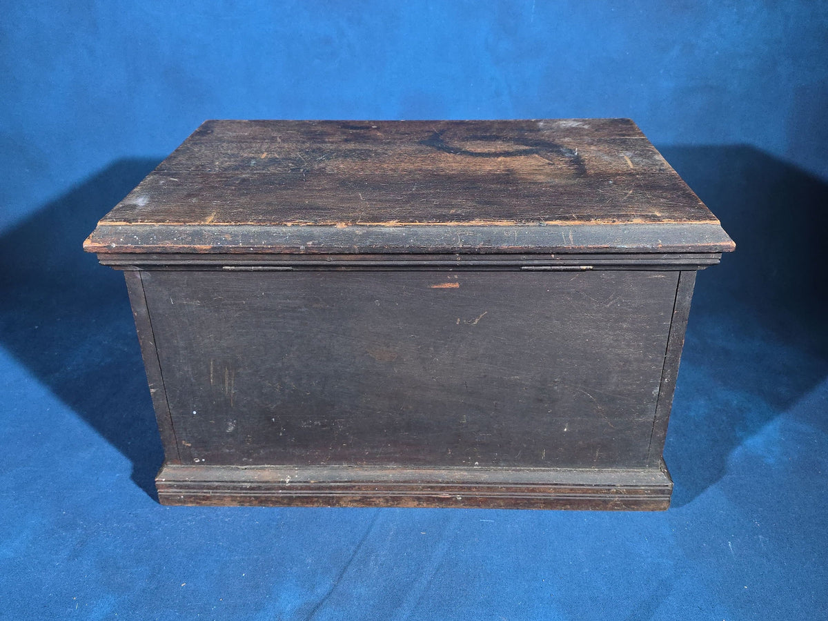 Antique Machinist's Tool Chest with Three Drawers and Contents