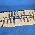Lot 186 - Grouping of 19 Modern Swiss-Made Pfeil Wood Carving Gouges in Canvas Tool Roll