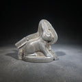 Lot 100 - Antique German Two-Piece Figural Rabbit Chocolate Mold with Clips, Stamped "Germany"