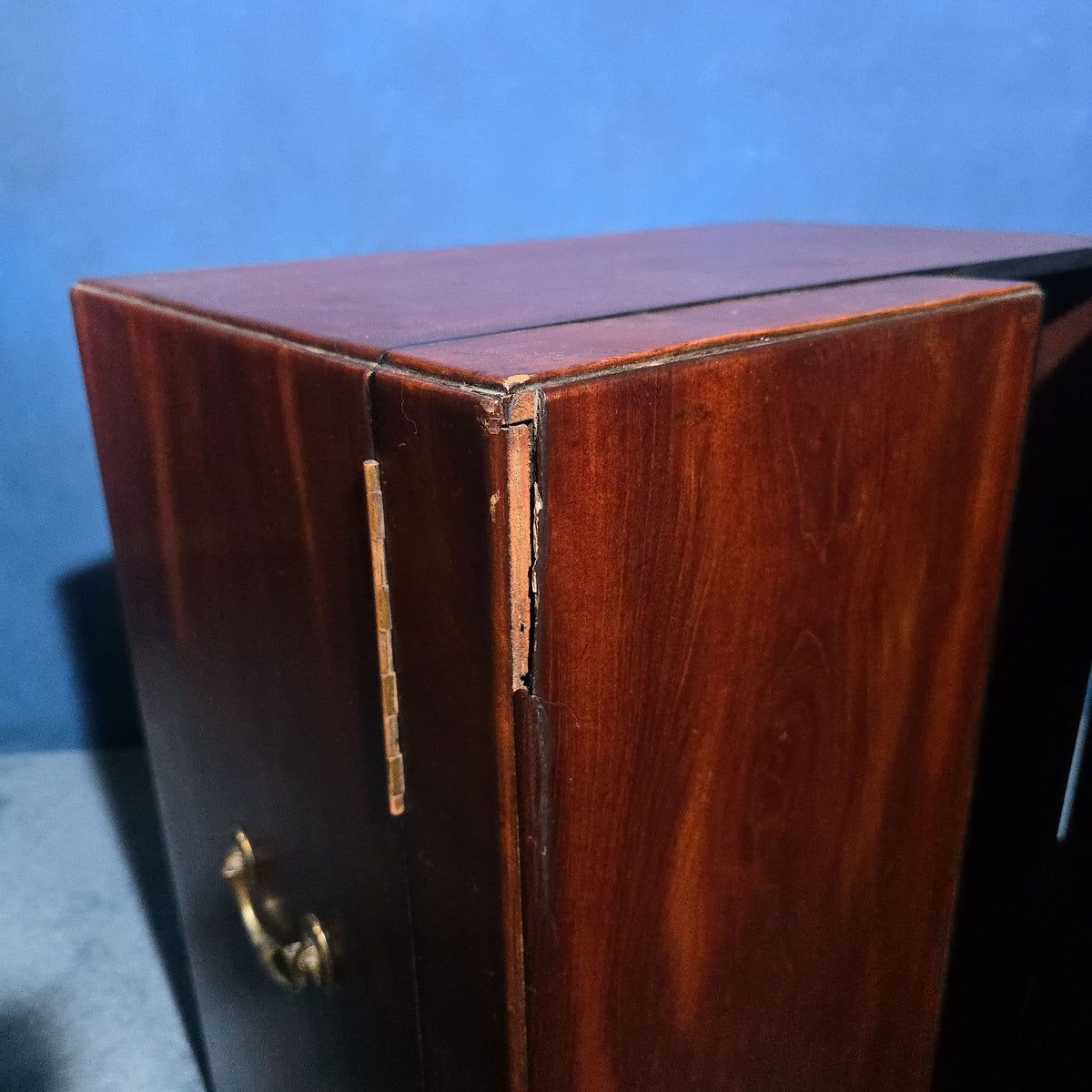 Antique Mahogany Stationery Cabinet with Pigeon-Hole Compartments and Drawers