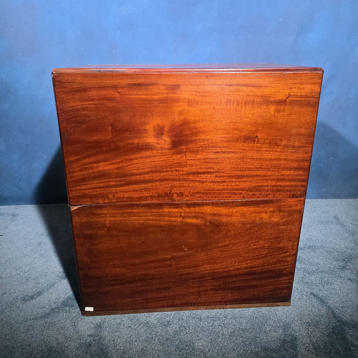 Antique Mahogany Stationery Cabinet with Pigeon-Hole Compartments and Drawers