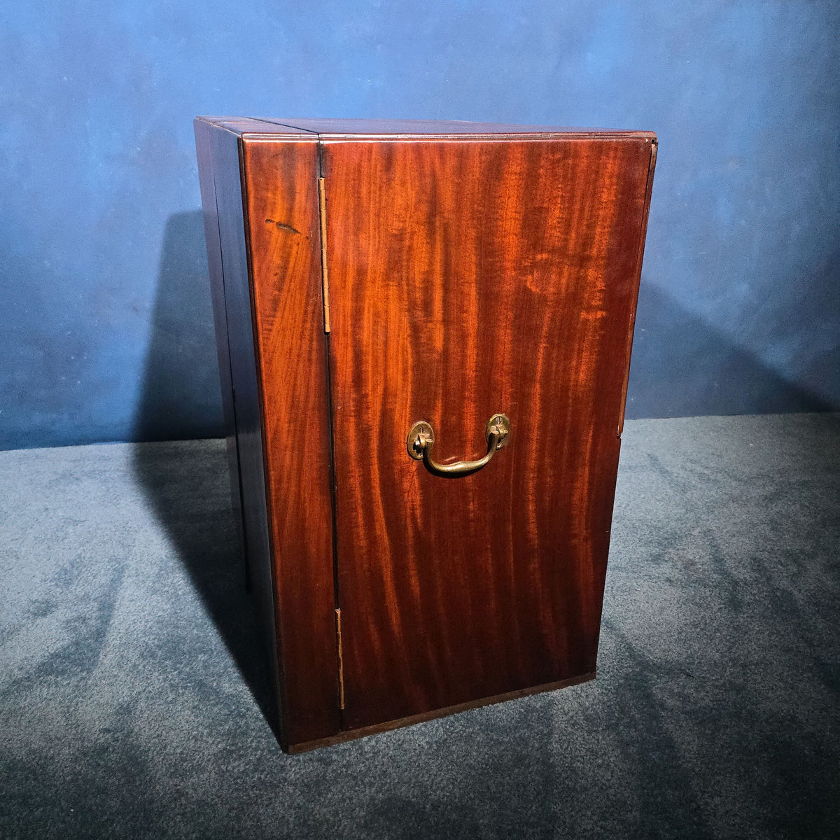 Antique Mahogany Stationery Cabinet with Pigeon-Hole Compartments and Drawers