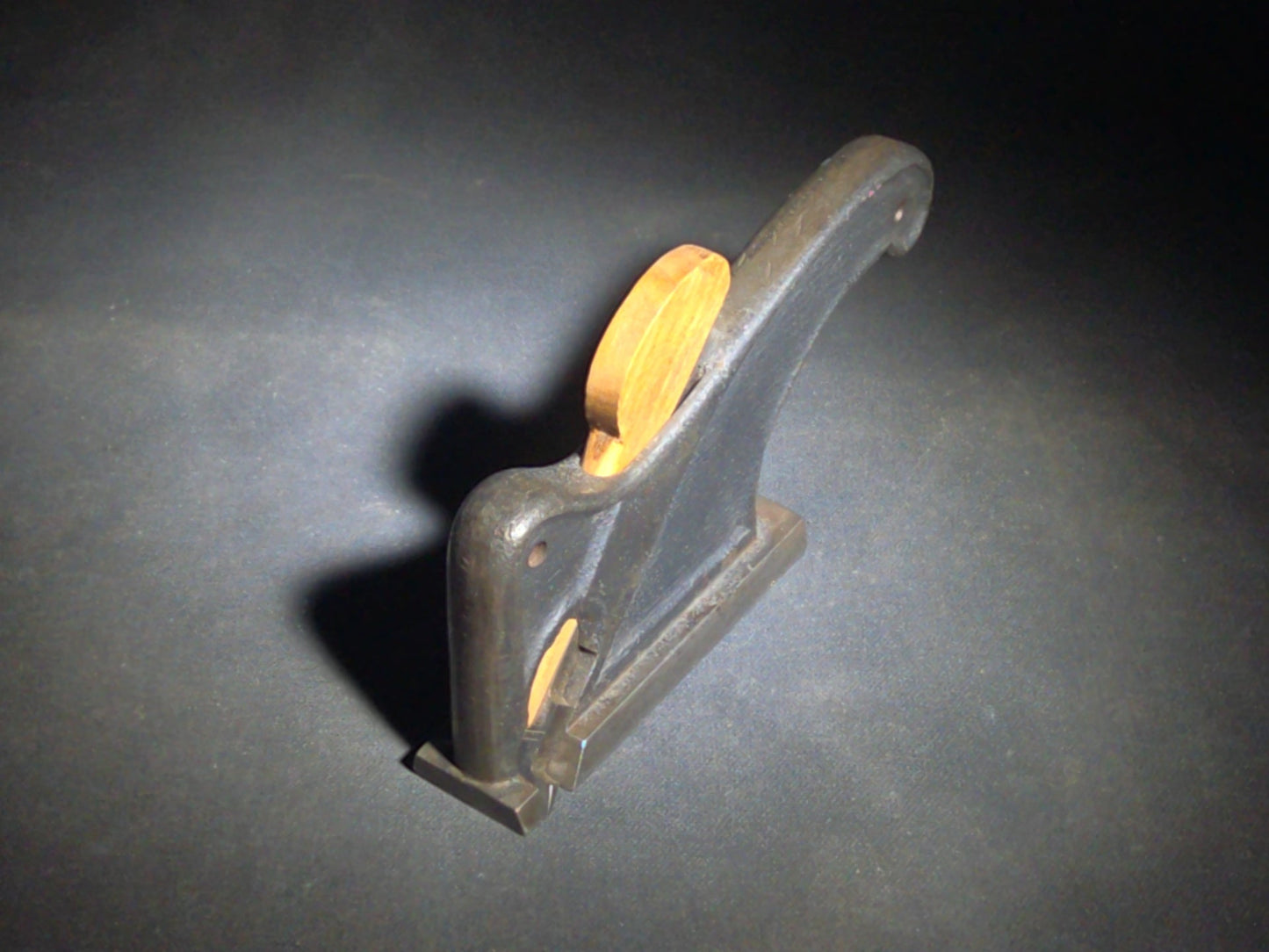 Pair of Antique Woodworking Hand Planes including a Brass and Rosewood Bullnose Plane and a Cast Iron Rabbet Plane