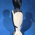 Lot 151 - Vintage Folk Art Hand-Carved Wooden Penguin Figure with Tack Eyes, 12" H