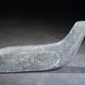 Lot 108 - Vintage Inuit Carved Stone Bird Sculpture with Incised Signature and Canadian Eskimo Art Certification Tag, 6-1/2" L