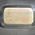 Lot 099 - Antique Glass Paperweight with Photograph of the Brooklyn Bridge and New York City Skyline