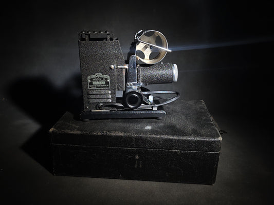 Vintage S.V.E. Picturol Projector Model Q Filmstrip Projector with Carrying Case, Manufactured by Society for Visual Education, Inc., Chicago, Illinois