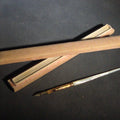 Lot 145 - Antique Mother of Pearl Dip Pen with NIB in Fabric-Covered Case