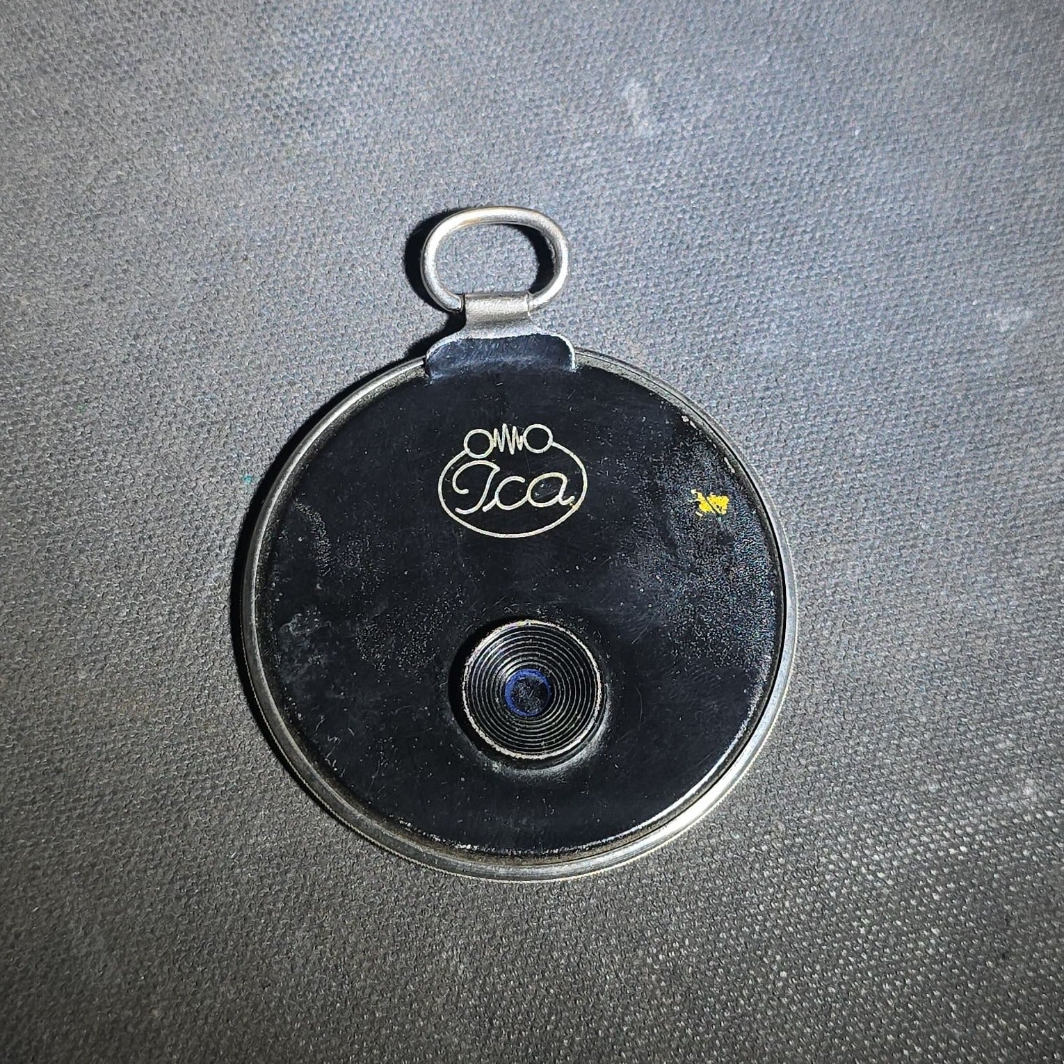 Antique Ica Diaphot Extinction Exposure Meter with Leather Case, Manufactured by Ica A.G., Dresden, Germany