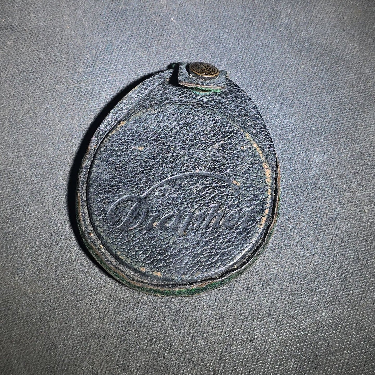 Antique Ica Diaphot Extinction Exposure Meter with Leather Case, Manufactured by Ica A.G., Dresden, Germany