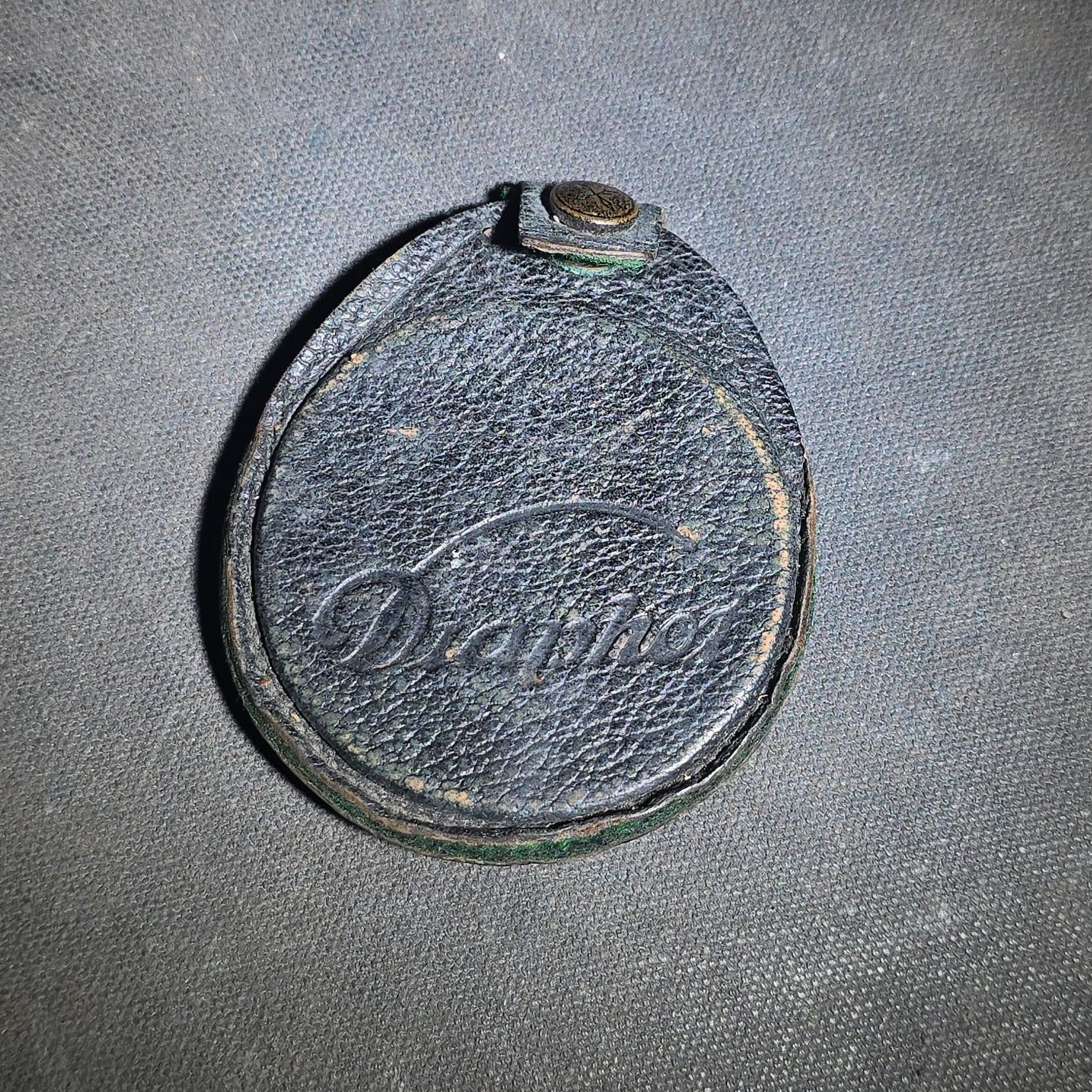 Antique Ica Diaphot Extinction Exposure Meter with Leather Case, Manufactured by Ica A.G., Dresden, Germany