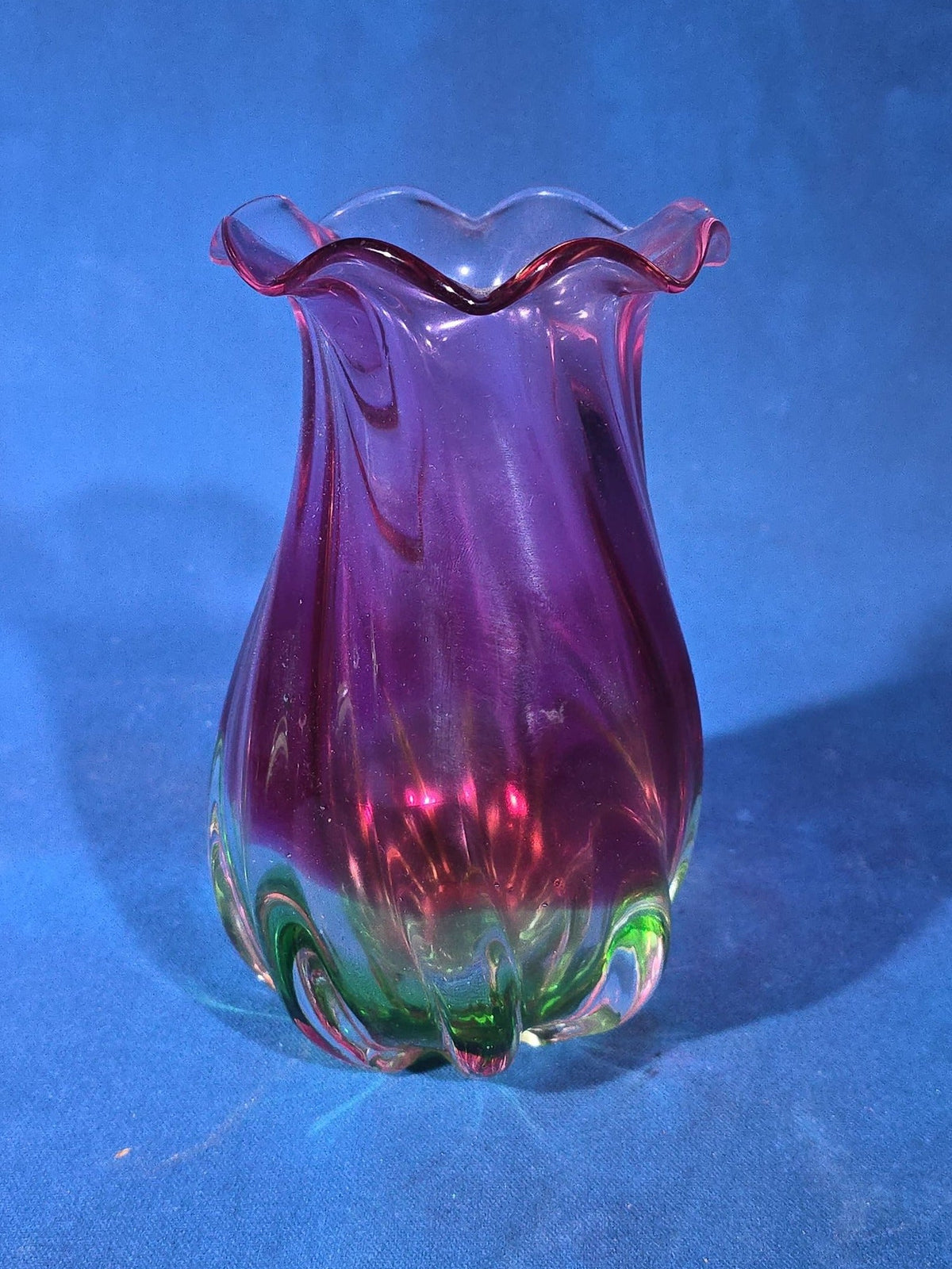 Pair of Vintage Art Glass Vases