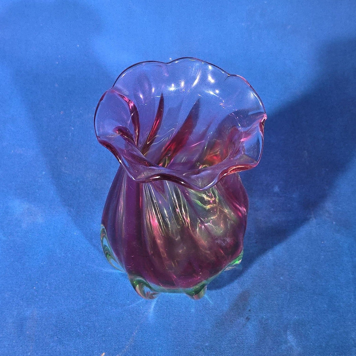 Pair of Vintage Art Glass Vases