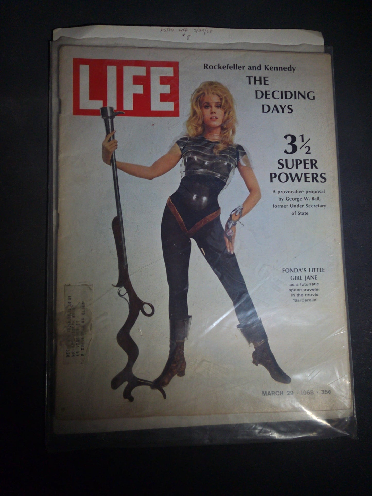 Pair of Vintage Life Magazines including March 29, 1968 Jane Fonda Barbarella Cover and May 20, 1966 "The Big Snoop" Electronic Snooping Cover