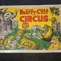 Lot 109 - Vintage Clyde Beatty-Cole Bros. Combined Circus Paper Poster with Wild Animal Menagerie Graphics, "The World's Largest Circus"
