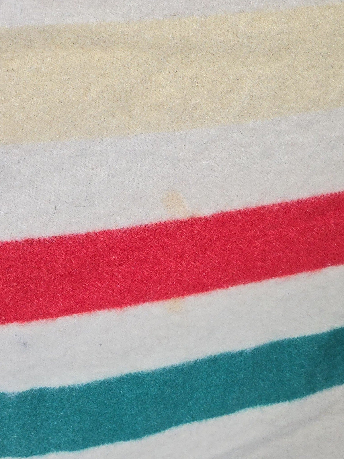 Vintage Hudson's Bay Company Four-Point Wool Blanket, Made in England, Embroidered "Silva"