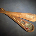 Lot 140 - Antique Chinese Portable Opium Scale in Folding Wooden Case with Bone Beam and Brass Pan, Labeled Lin Baocheng Lijin, 10" L
