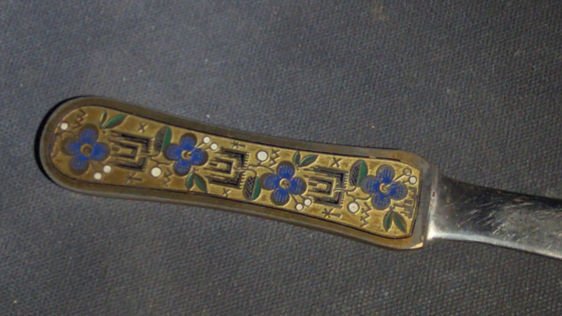 Grouping of Seven Antique and Vintage Smalls including Four Letter Openers, Brass Buckle, Stanley Ruler, and Screw-Top Drill Bit Holder