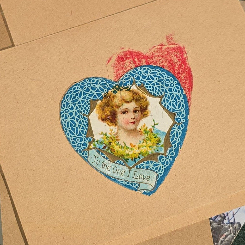 Grouping of 25+ Antique and Vintage Valentines, Postcards, Trade Cards, and Die-Cut Ephemera including Mechanical Chalkboard Valentine, Peck & Parker Owls Trade Card, and Essex County Club Manchester, Massachusetts Postcard