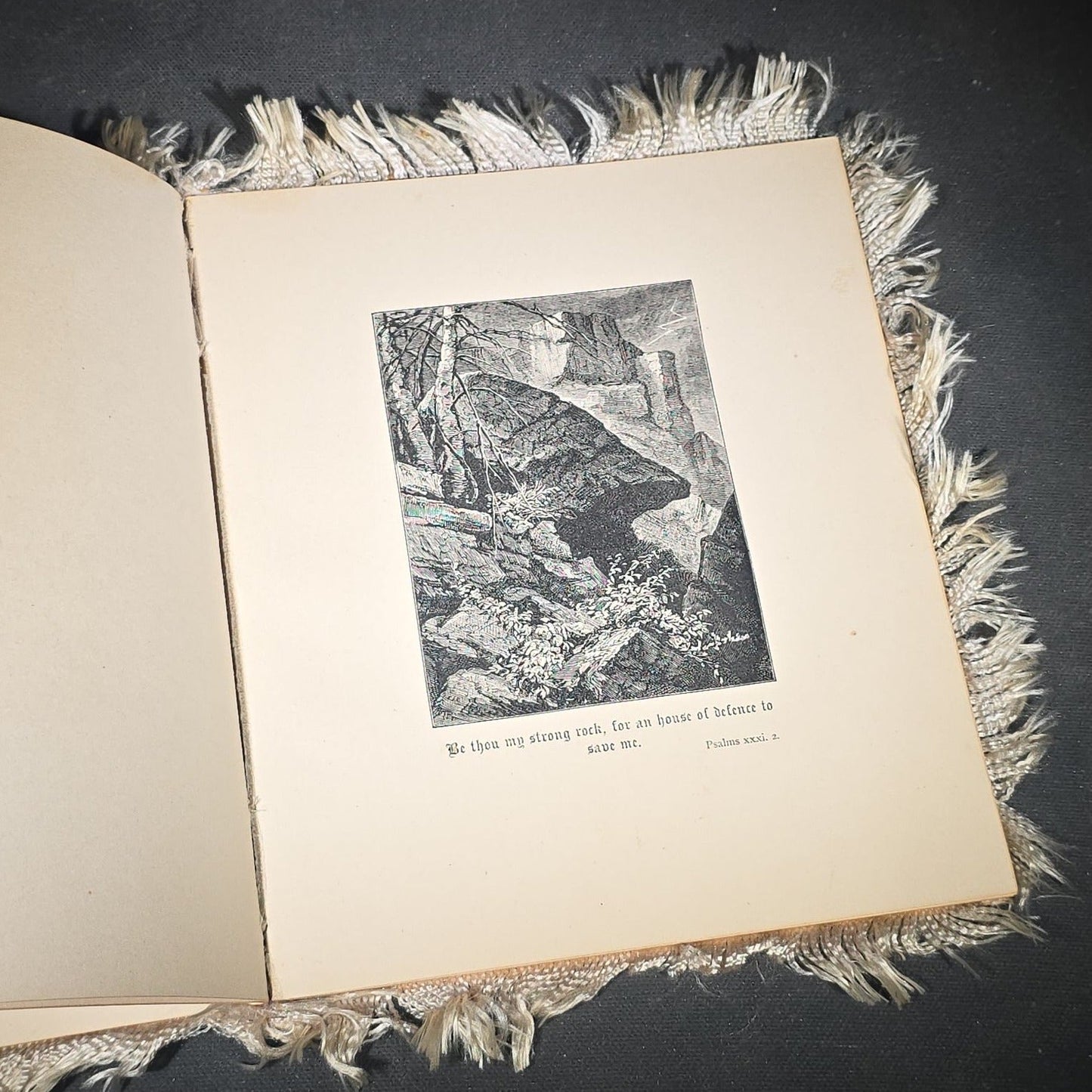 "Rock of Ages" Antique Illustrated Hymn Booklet with Chromolithograph Covers by Augustus Montague Toplady, Designs by Miss L. B. Humphrey, Published by Lee and Shepard, Boston, Massachusetts, 1883