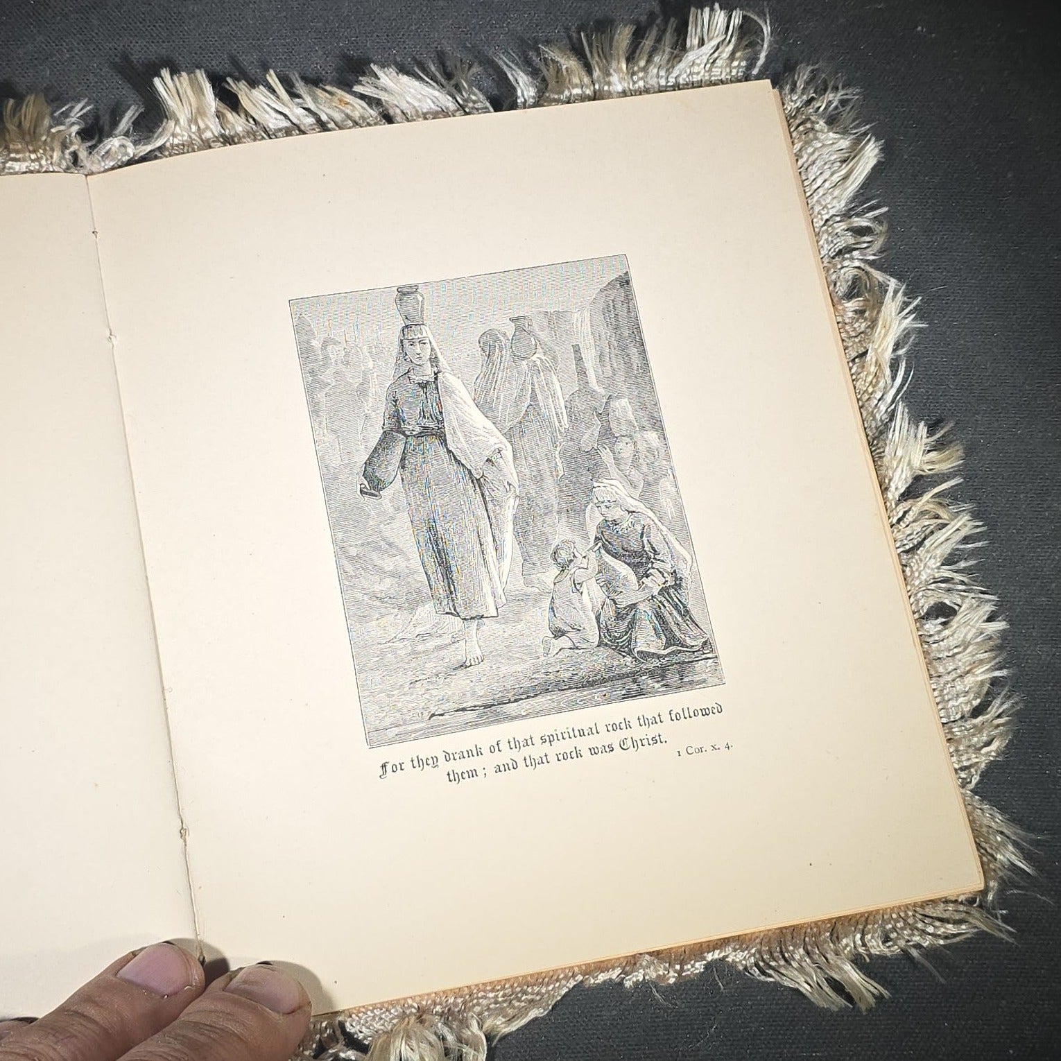 "Rock of Ages" Antique Illustrated Hymn Booklet with Chromolithograph Covers by Augustus Montague Toplady, Designs by Miss L. B. Humphrey, Published by Lee and Shepard, Boston, Massachusetts, 1883