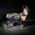 Lot 024 - Antique Hubley Cast Iron Boston Terrier Dog Doorstop with Original Paint, 10" L