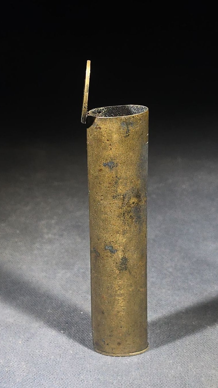 Antique Brass 2 1/2 Oz. Shot Measure with Hinged Lid, Manufactured by G. & J.W. Hawksley, Sheffield, England