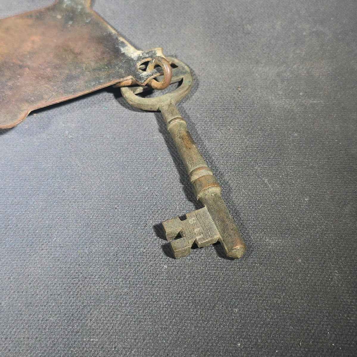 Antique Hotel Room Key and Fob from The Atlantic, Nantasket Beach, Massachusetts, Room 66, Manufactured by John Robbins, Boston, Massachusetts