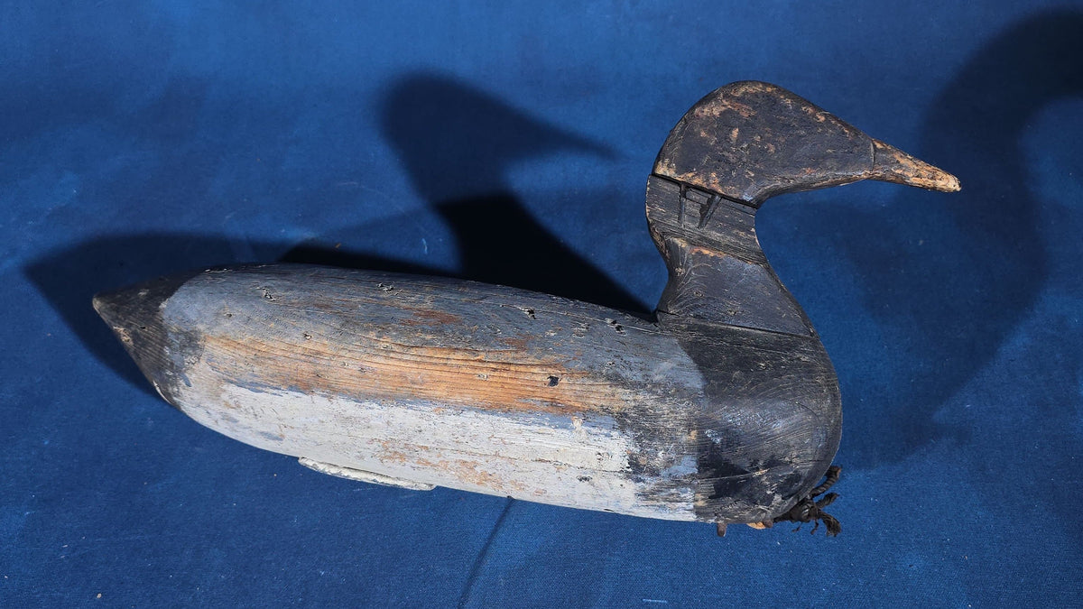 Trio of Antique Hand-Carved and Hand-Painted Wooden Duck Decoys