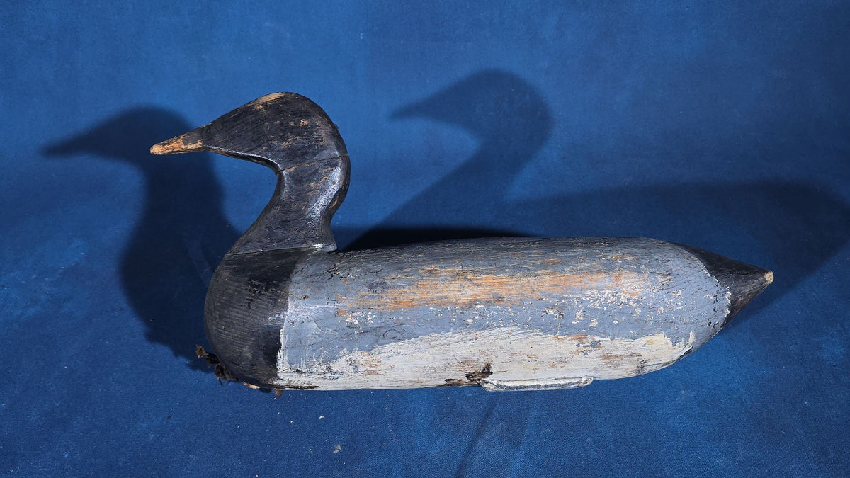Trio of Antique Hand-Carved and Hand-Painted Wooden Duck Decoys
