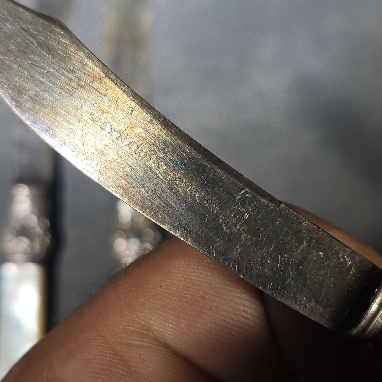 Grouping of Six Antique Mother-of-Pearl-Handled Knives, Manufactured by Maynard & Potter Inc.