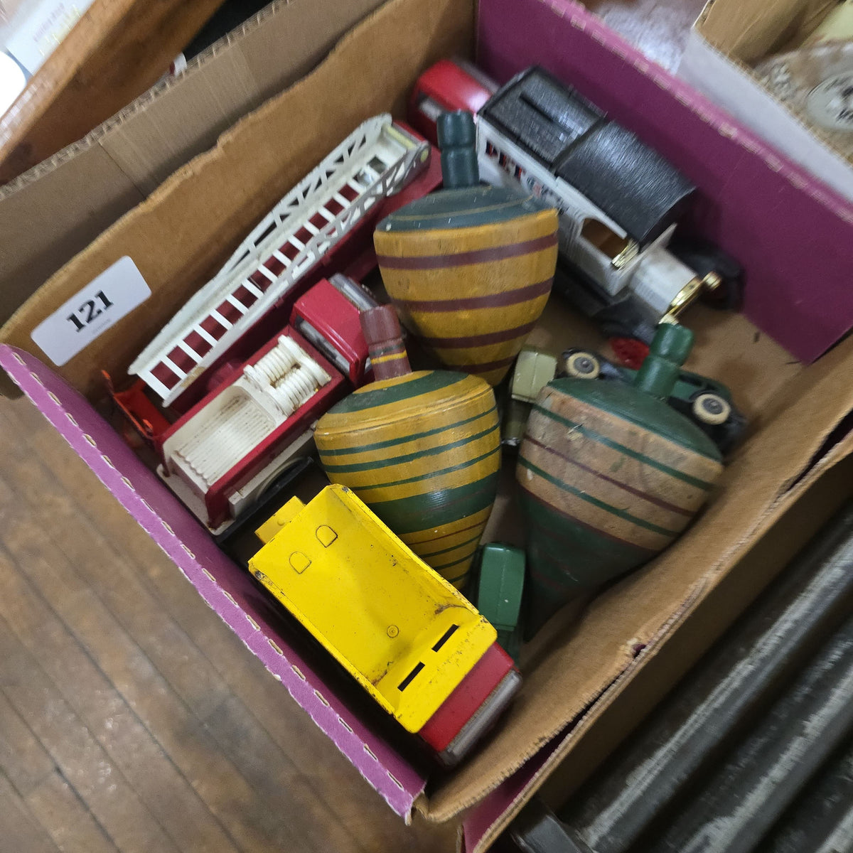 box lot of toys